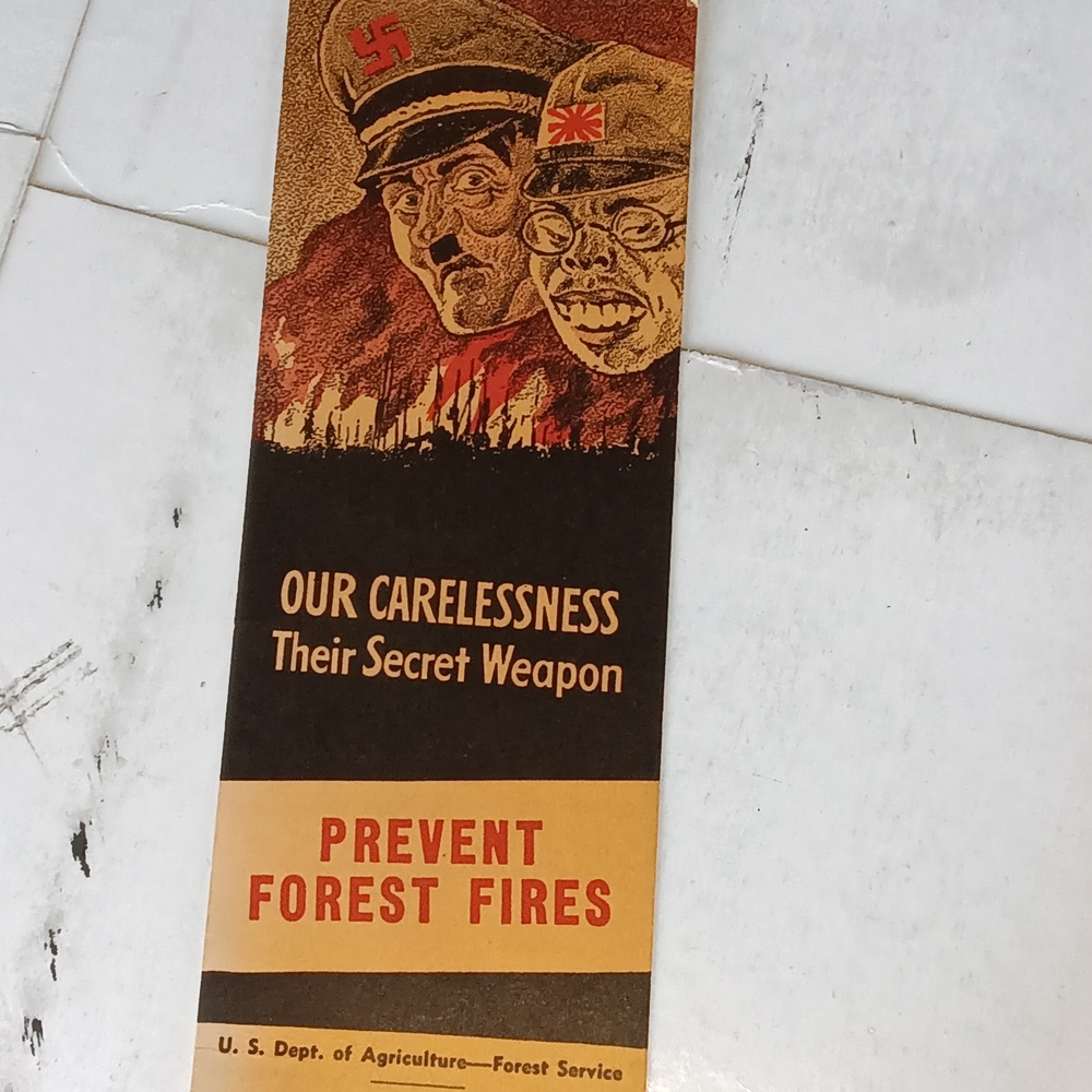 Vintage Forest Fire Prevention Poster